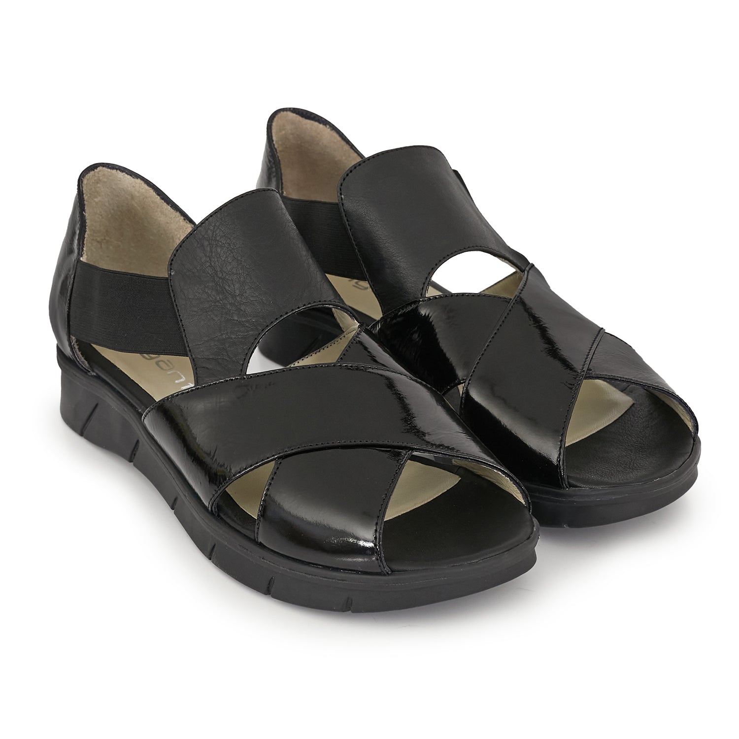 SANDALIA SWAN NEGRA