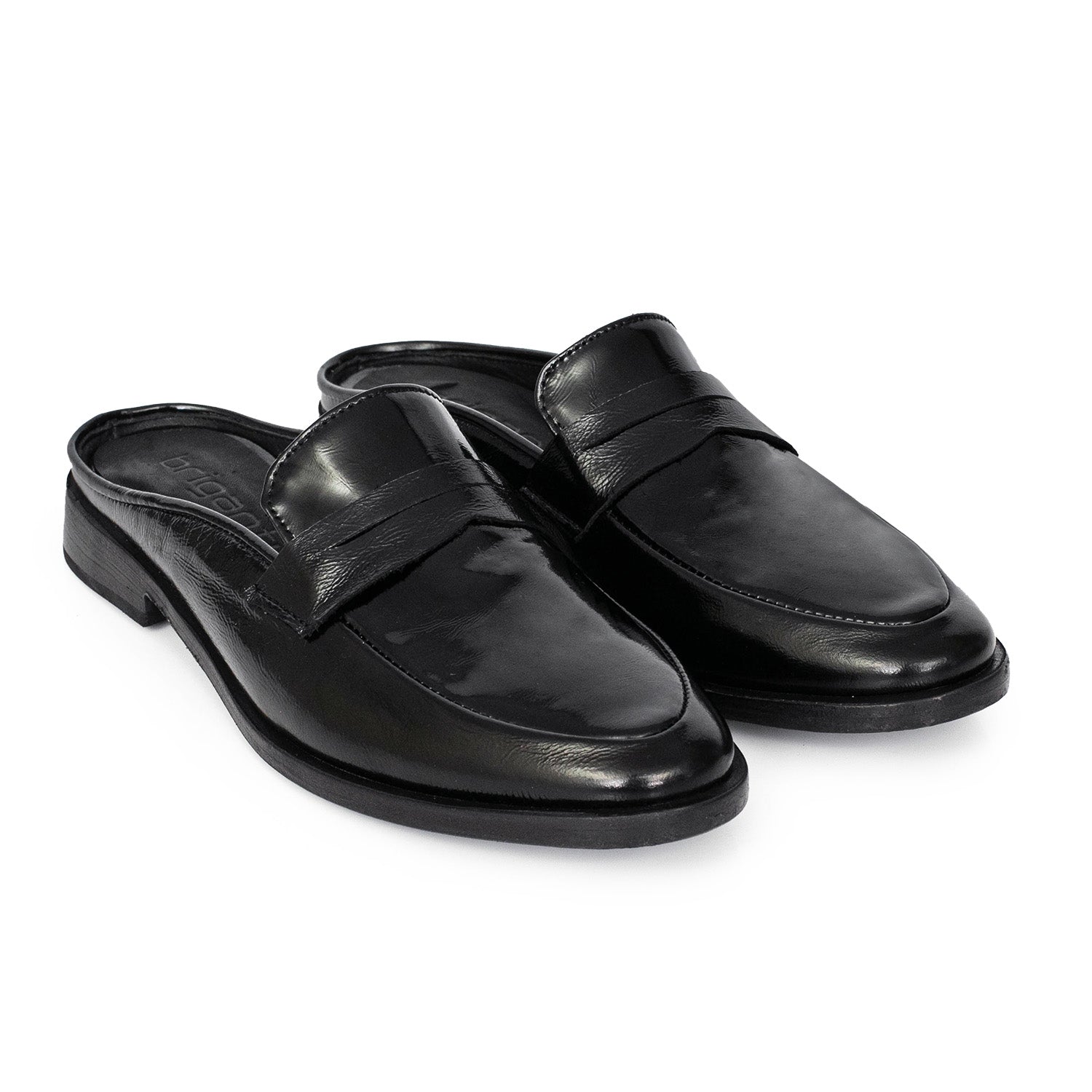 ZUECO BARCA NEGRO CHAROL