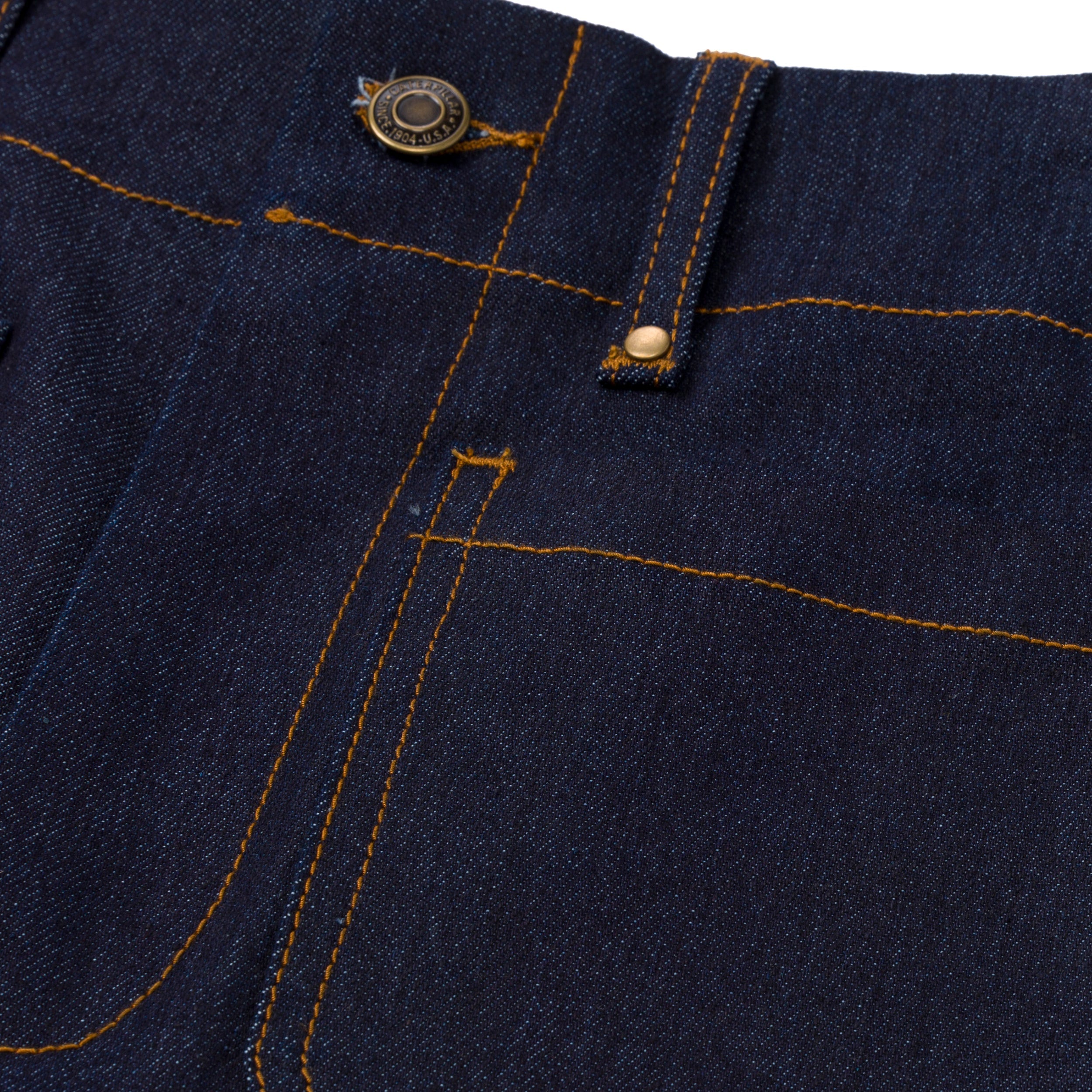 JEAN TRIBLEND STRETCH DENIM PATCH FRONT POCKET FLARE WIDE LEG PANT