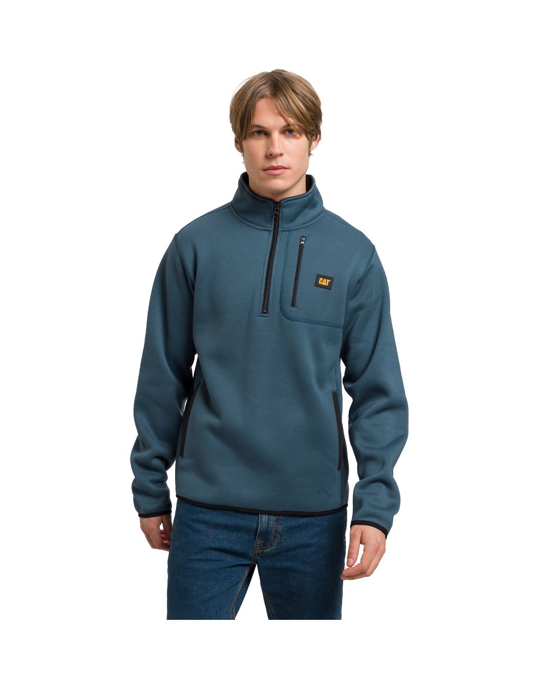 SWEATER FLEECE QUARTER ZIP JACKET